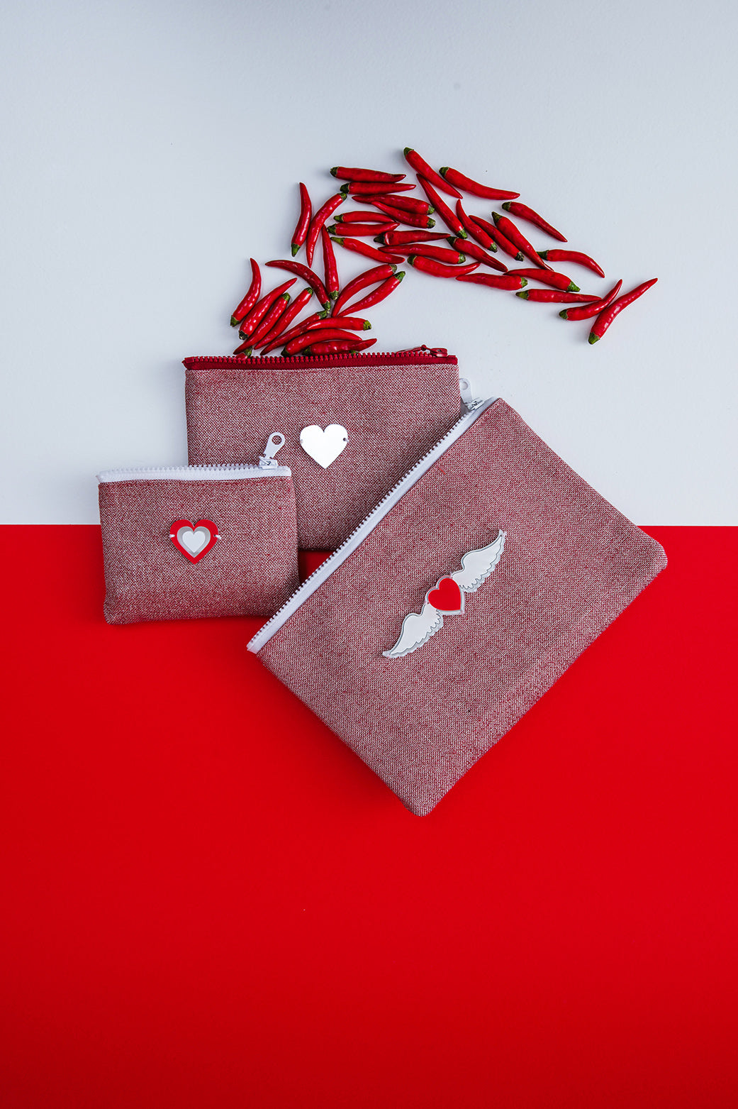 GALATIA Pouch | Red Sparkle Pure Love