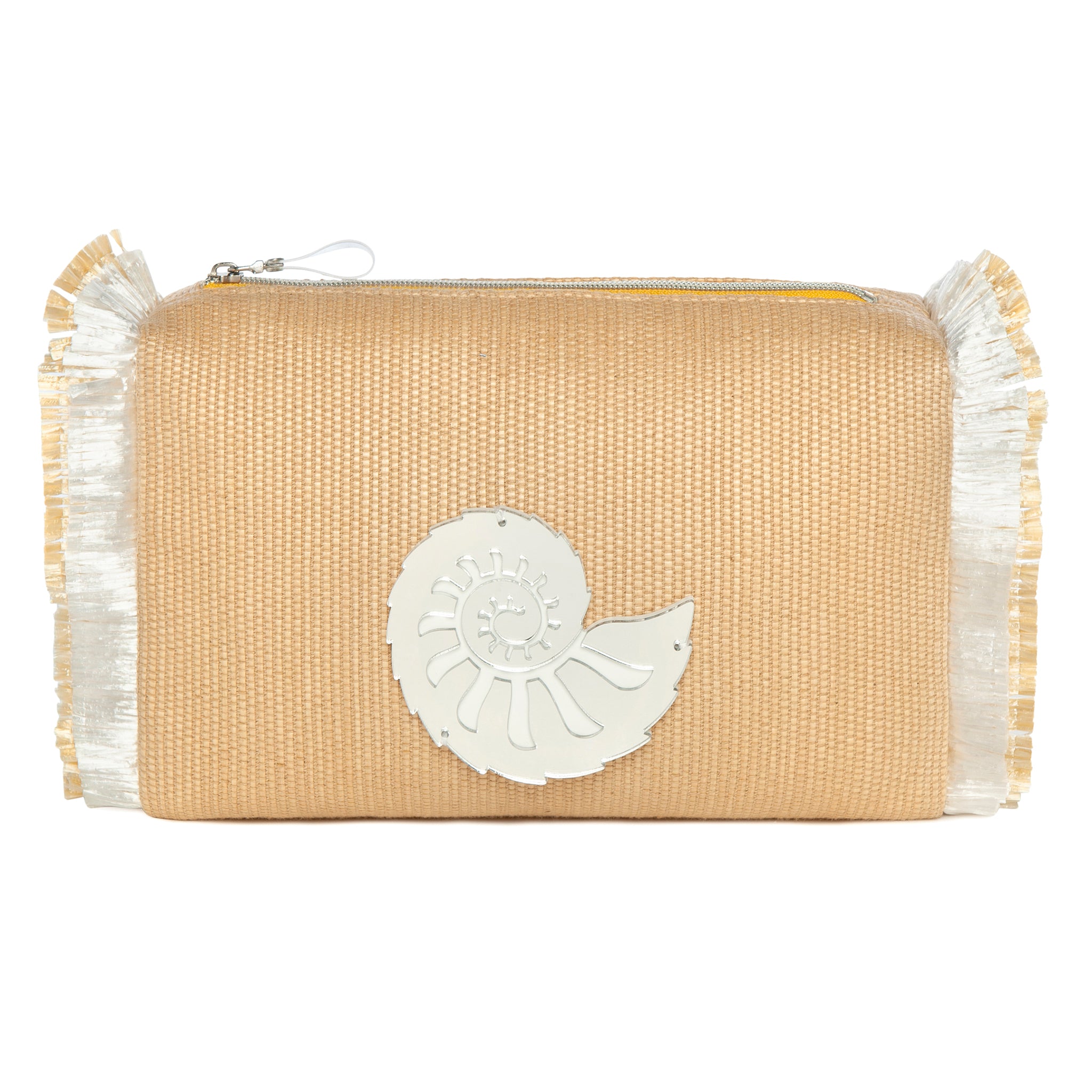 MELISSA Pouch | Beige Stamp Shell