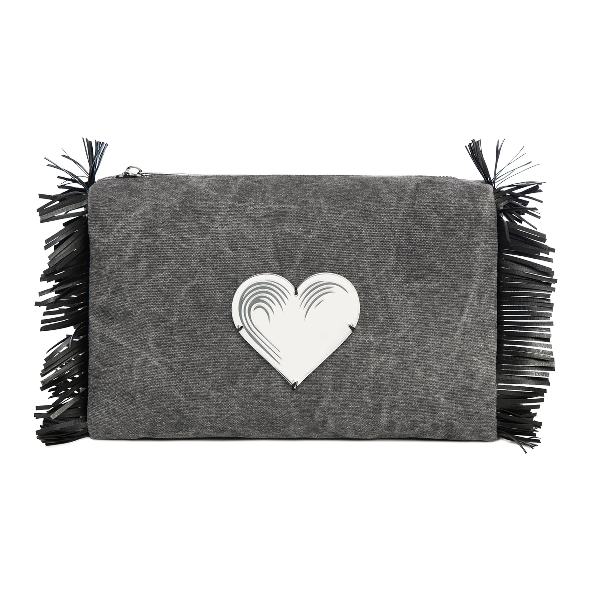MELISSA Pouch | Black Wash denim Heart