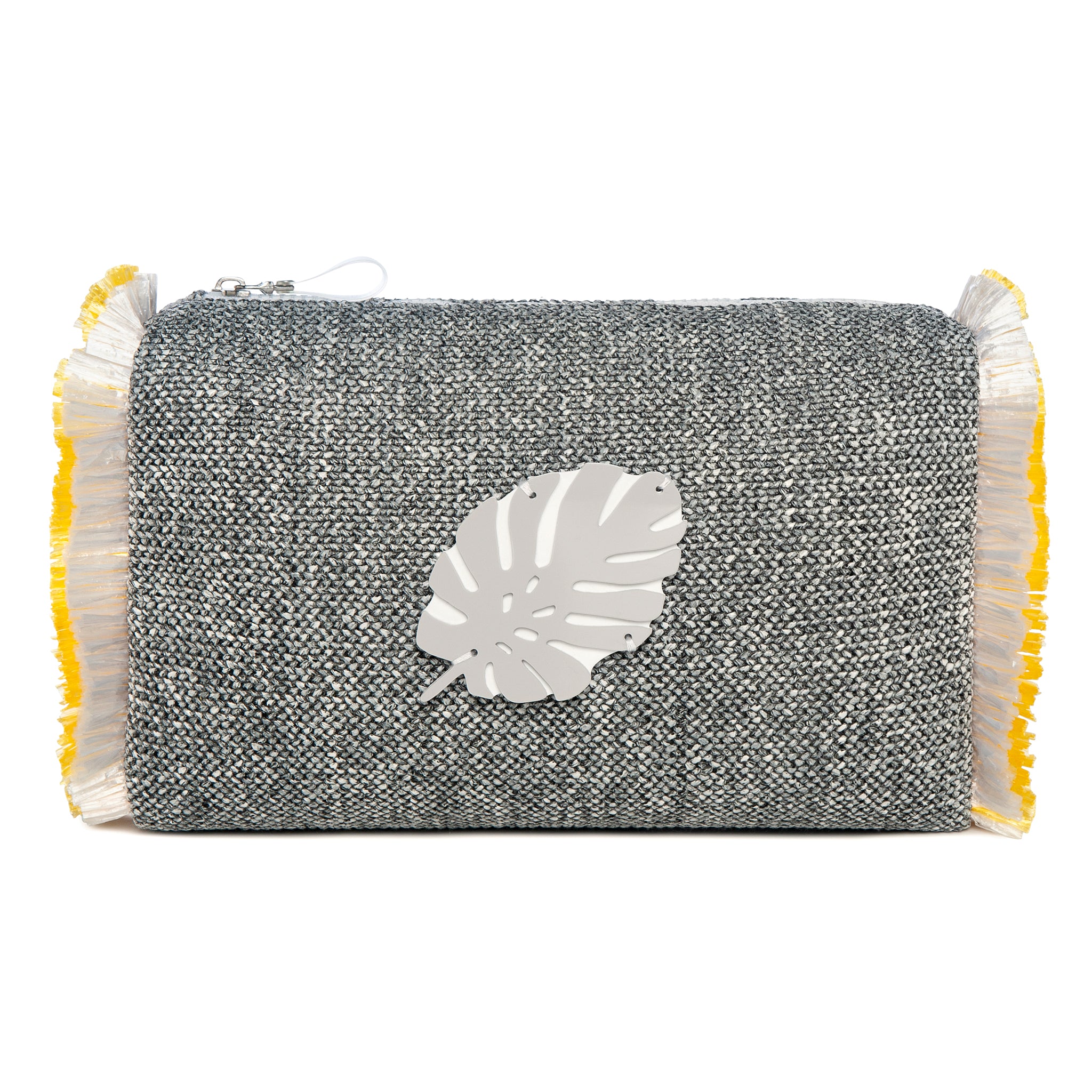 MELISSA Pouch | Naked Black Tropical Leaf