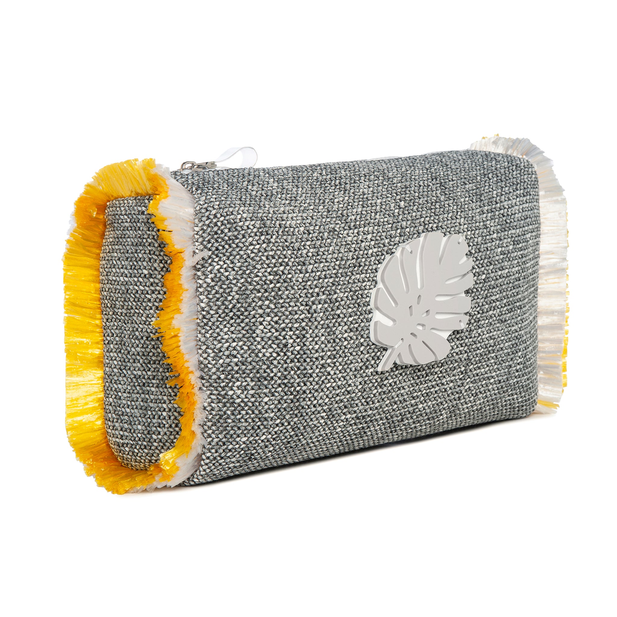 MELISSA Pouch | Naked Black Tropical Leaf
