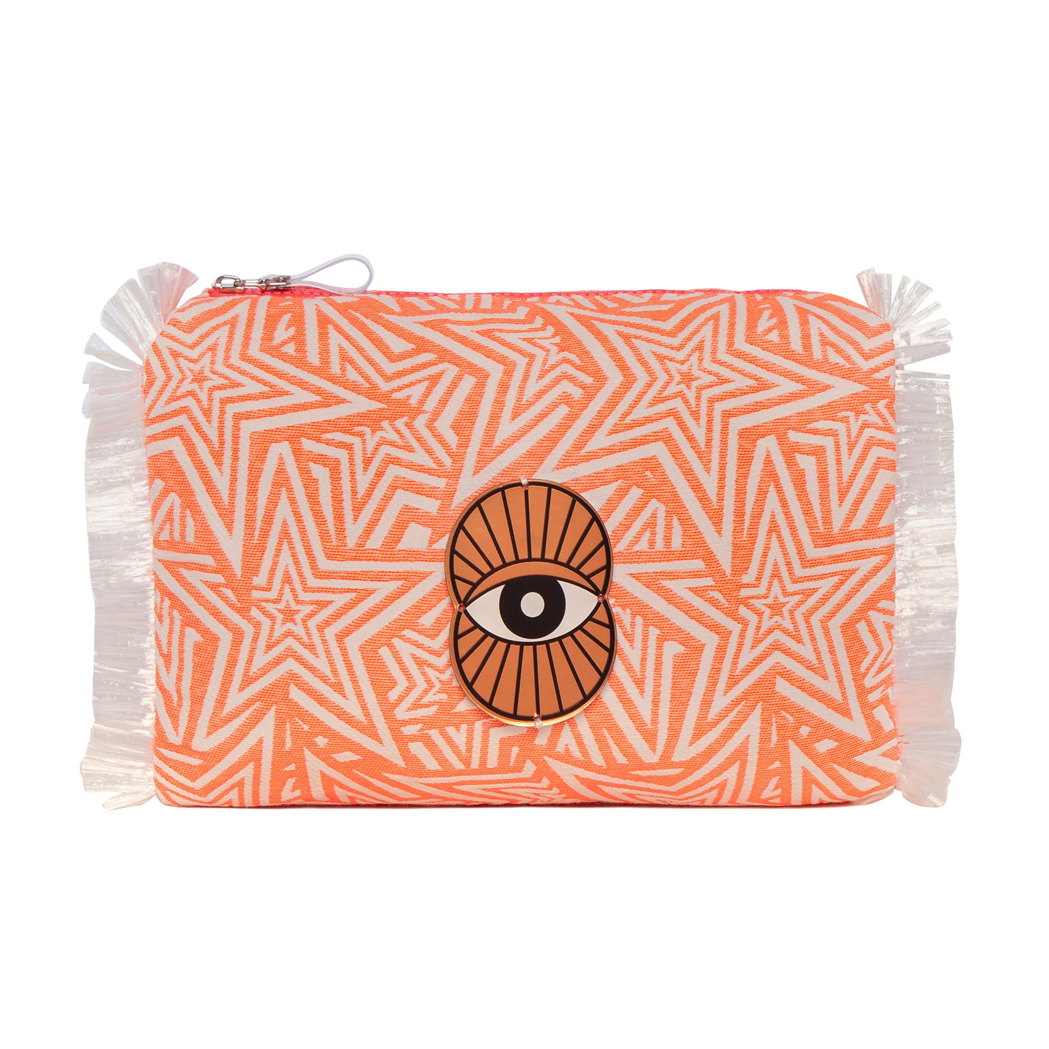 MELISSA Pouch | Orange Stars Evil Eye