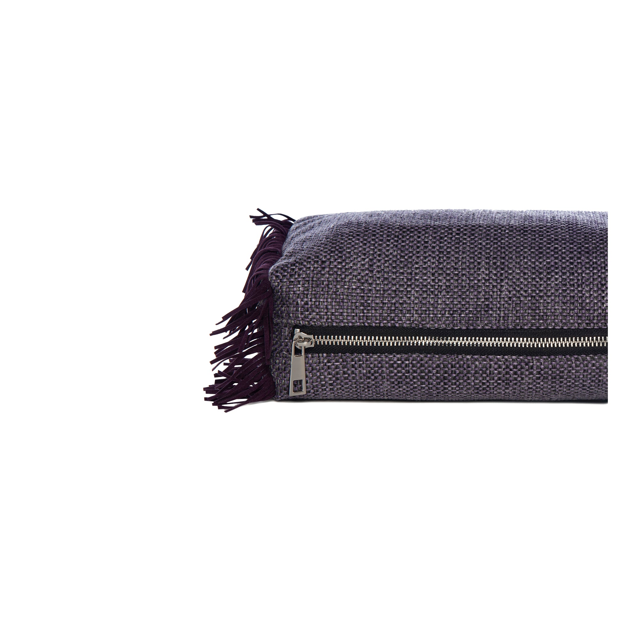 MELISSA Pouch | Purple Woven Lips