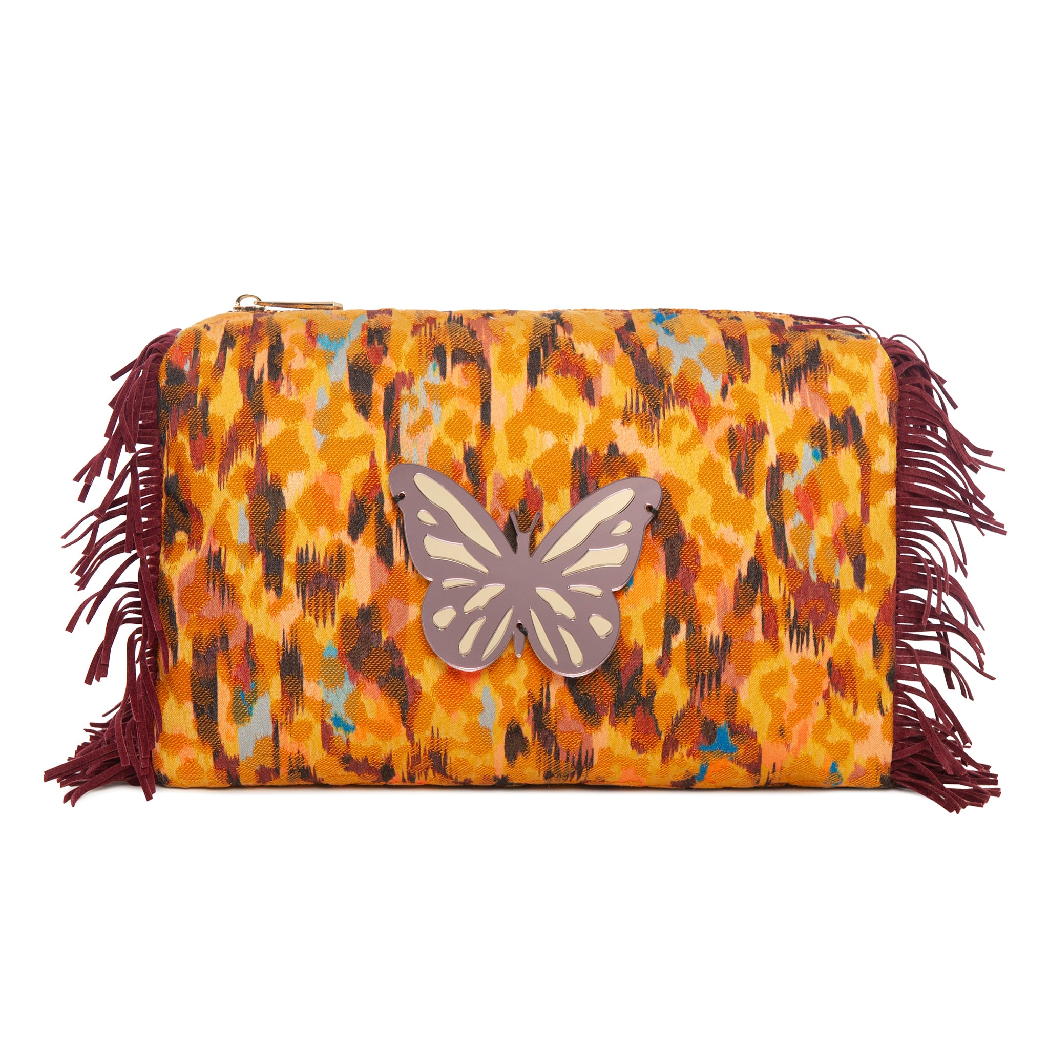 MELISSA Pouch | Yellow Paint Brush Butterfly