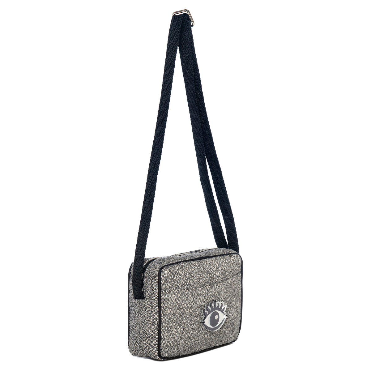 MIMI Shoulder bag small | Mixed Grey Dots Evil Eye