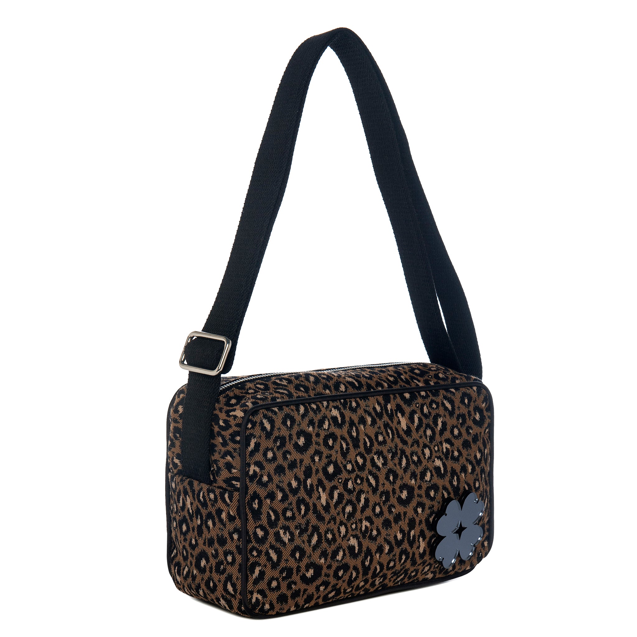 NADIA Shoulder Bag | Khaki Animal Flower