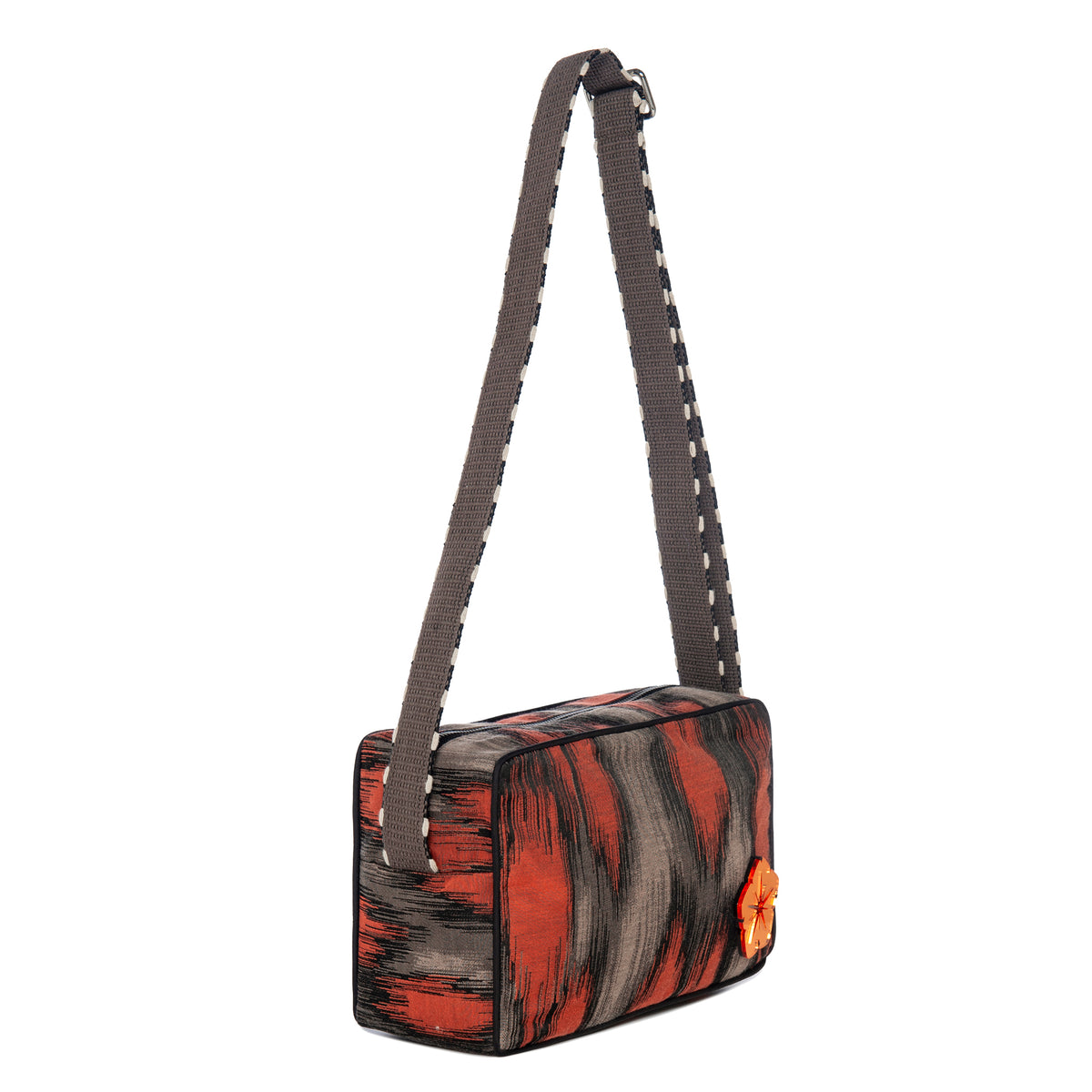 NADIA Shoulder bag | Terracotta Ikat Flower