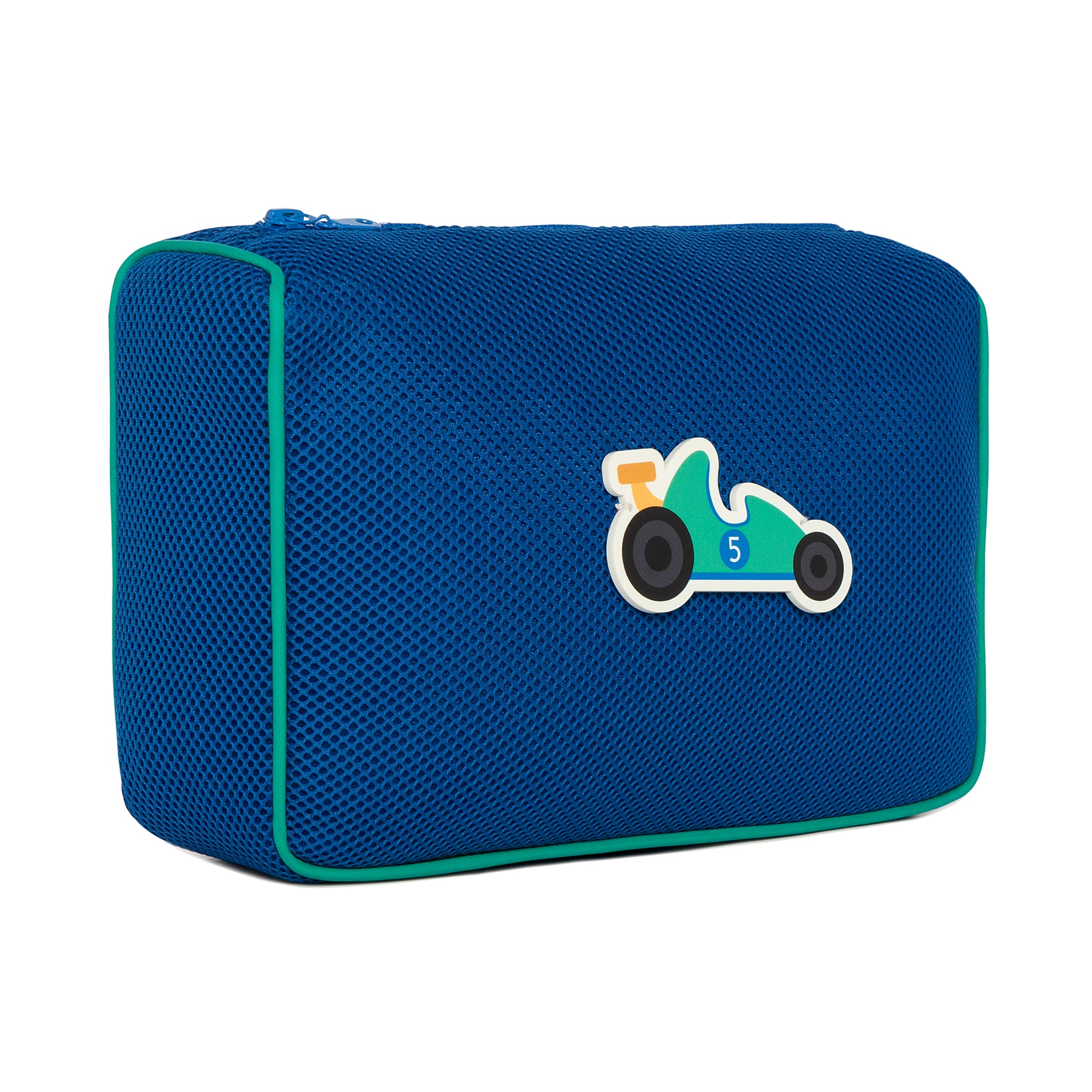 OLIVIA Pouch | Blue Bubbles Racing Car