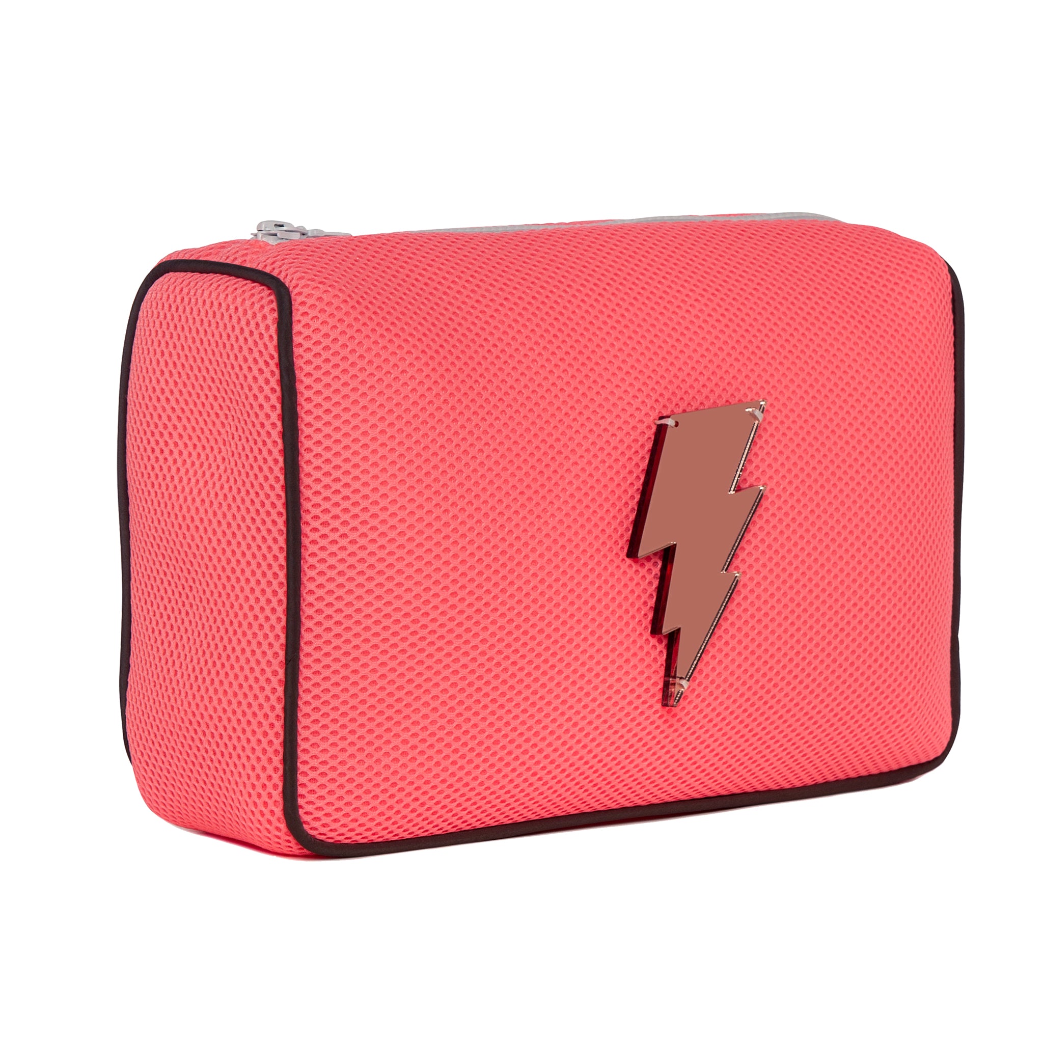 OLIVIA Pouch | Pink Bubbles Lightning