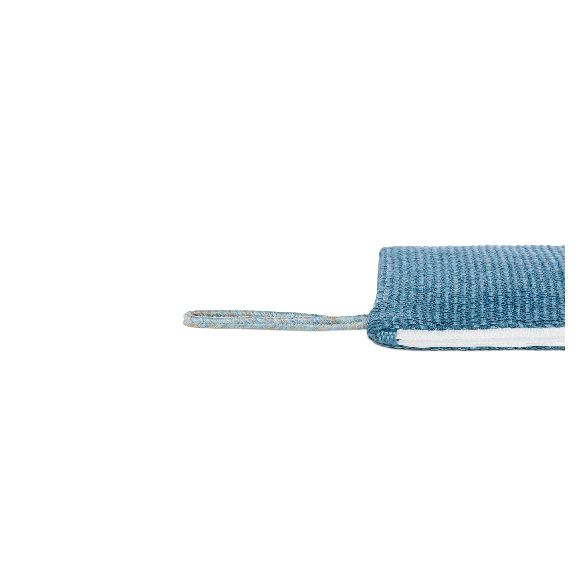 STELLA Pouch | Blue Sea Raffia Shell