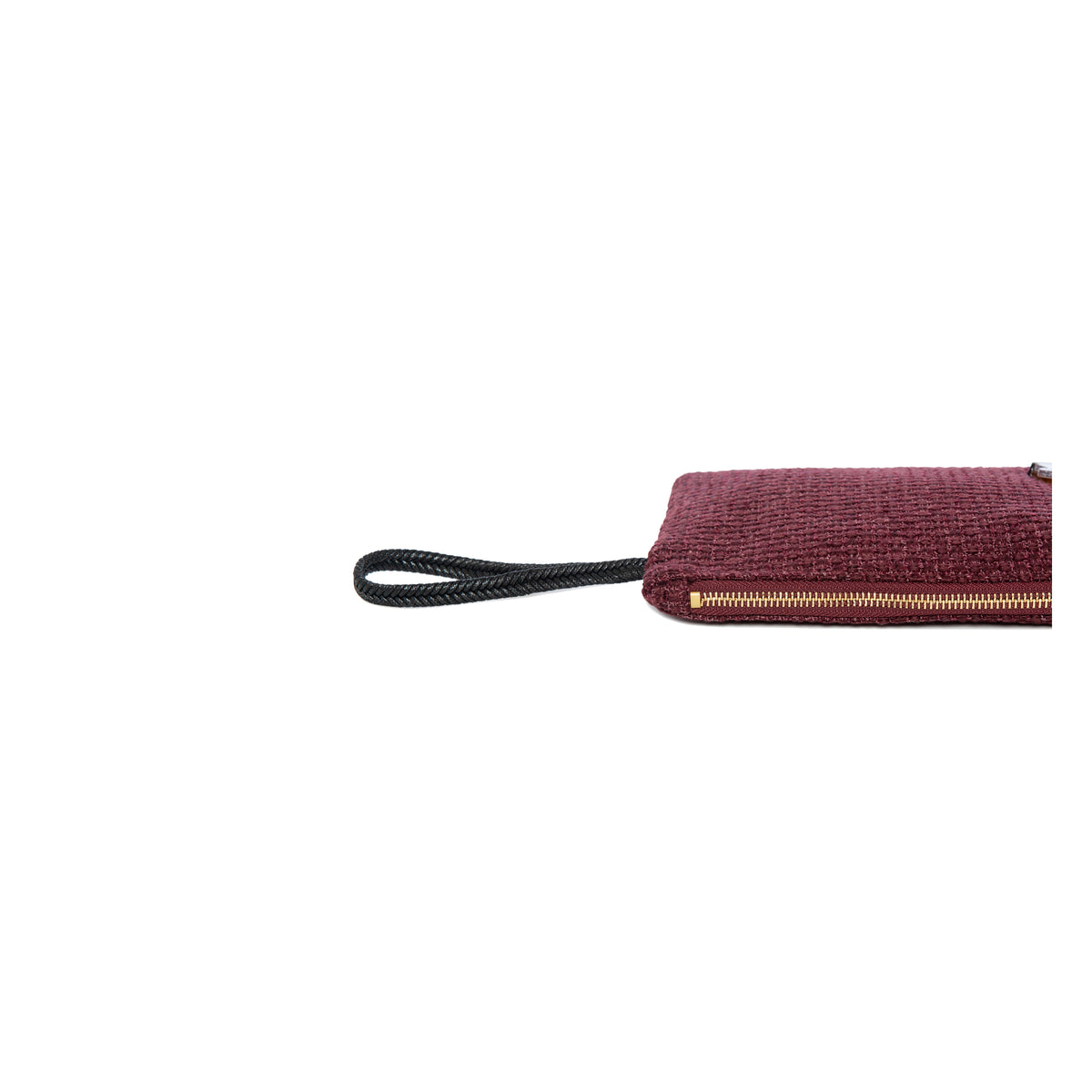 STELLA Pouch | Burgundy Weave Evil Eye
