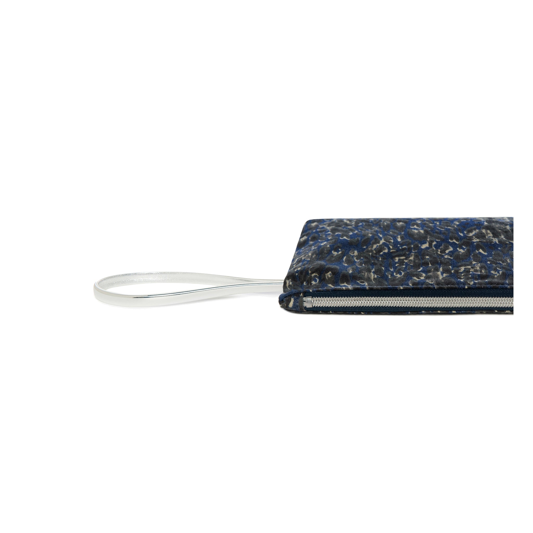 STELLA Pouch | Denim Animal Peacock