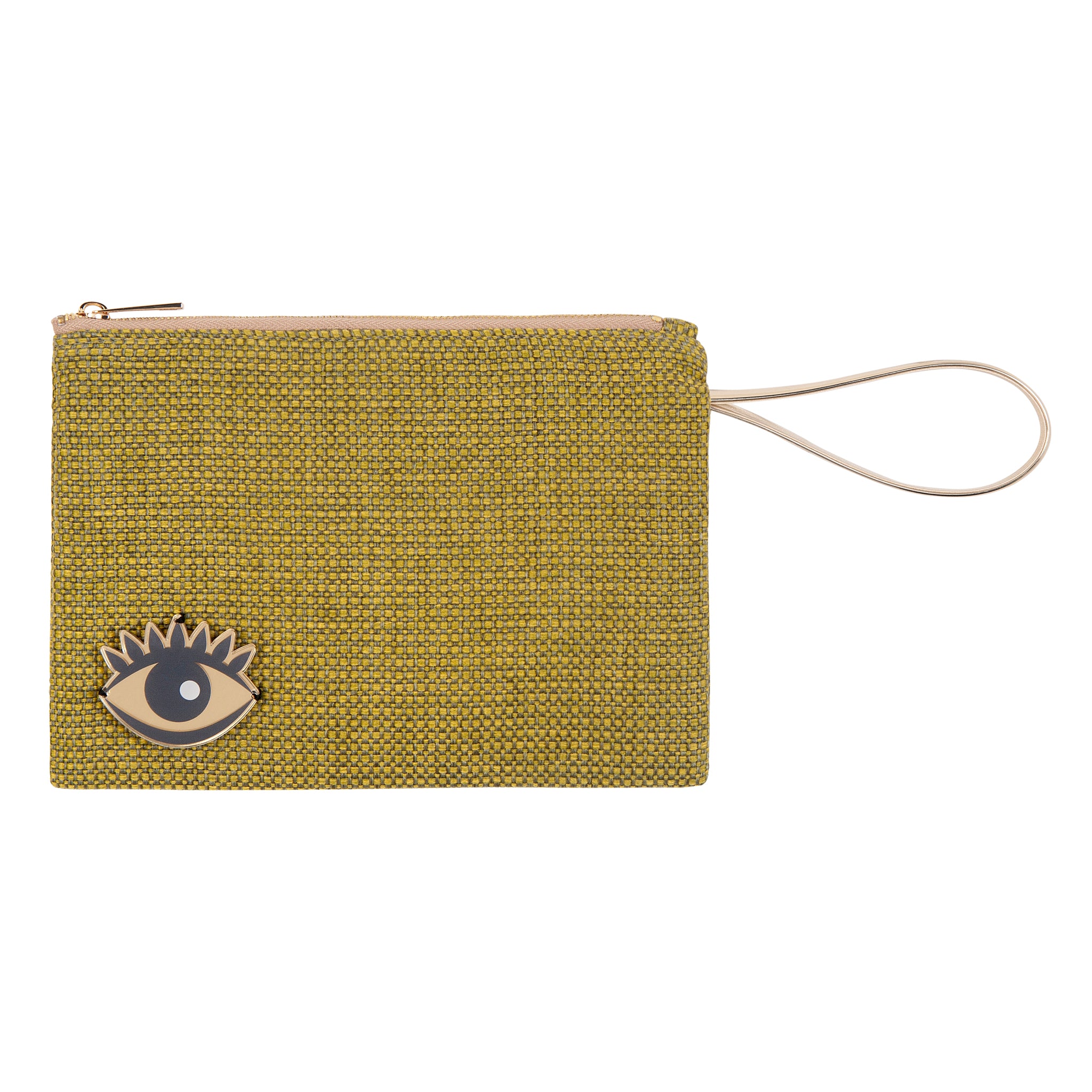 STELLA Pouch | Olive Woven Eye