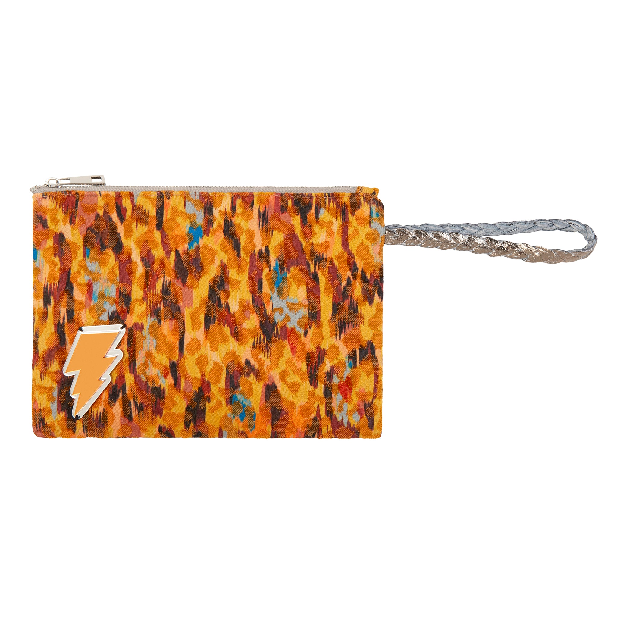 STELLA Pouch | Yellow Paint Brush Lightning