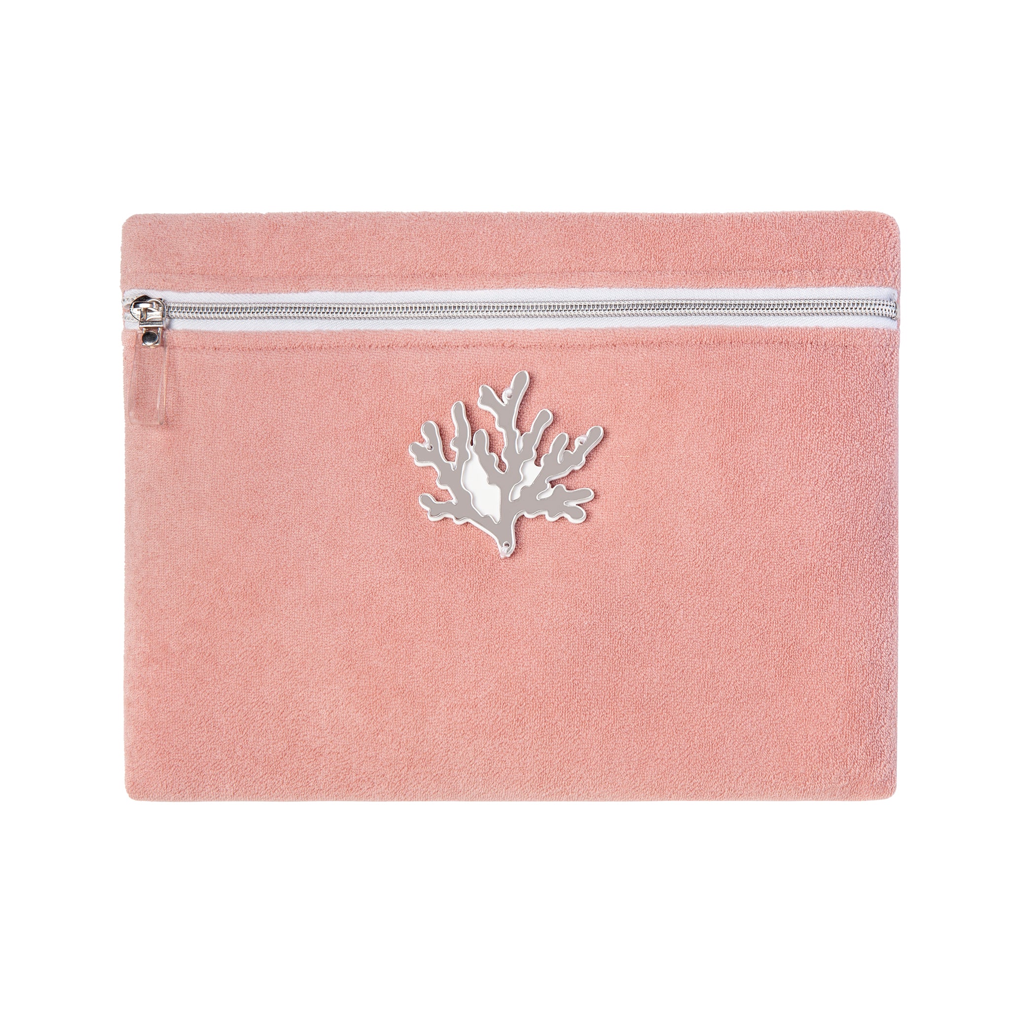 VIOLET Pouch | Baby Pink Towel Coral
