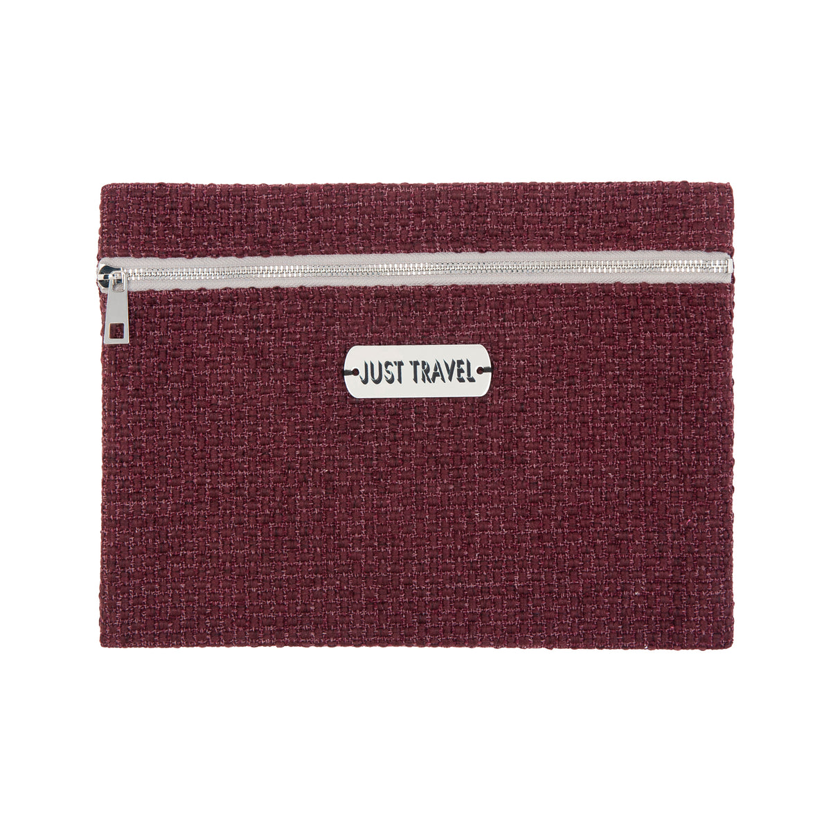 VIOLET Pouch | Burgundy Woven Tag