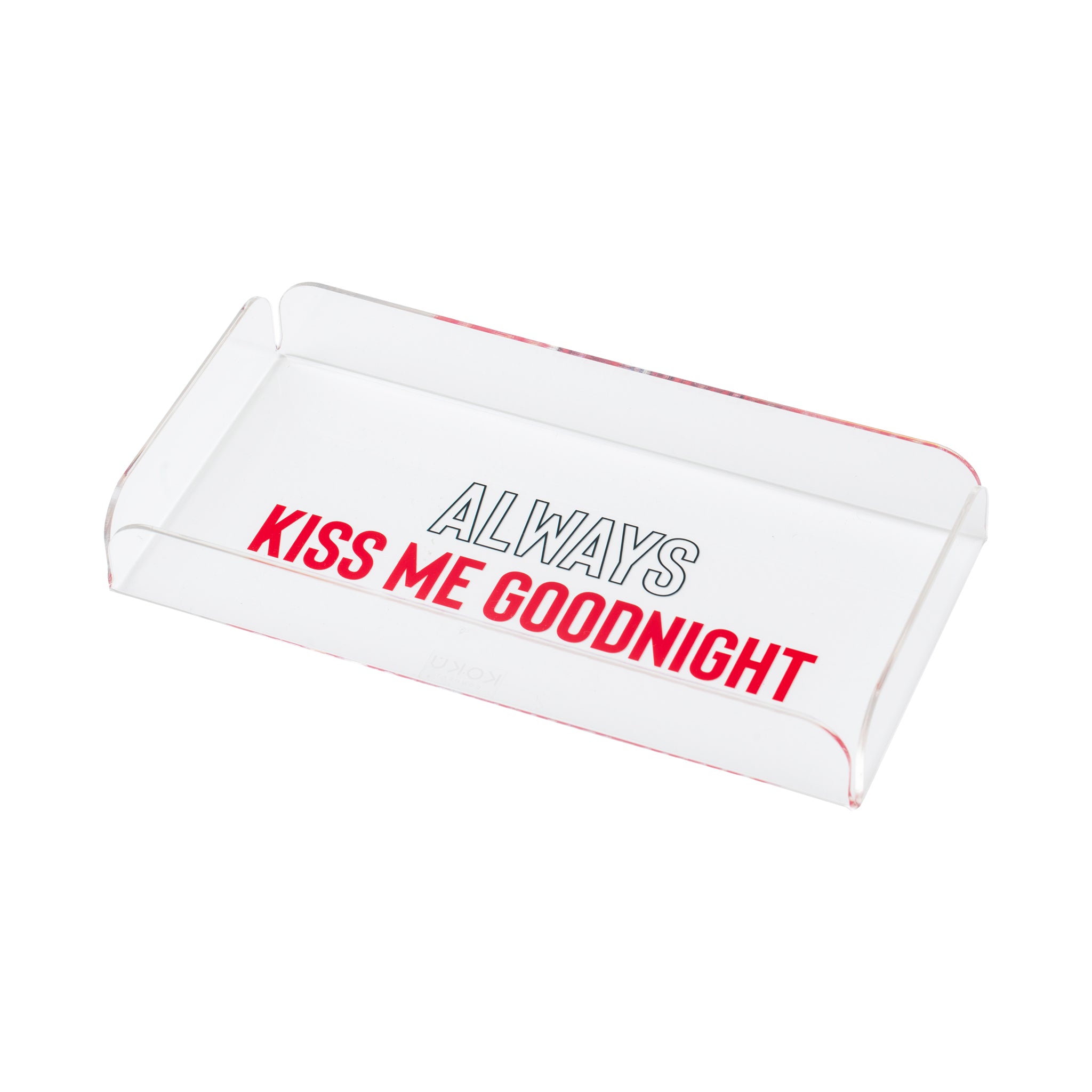 ZOOM Tray | Always Kiss Me Goodnight Red