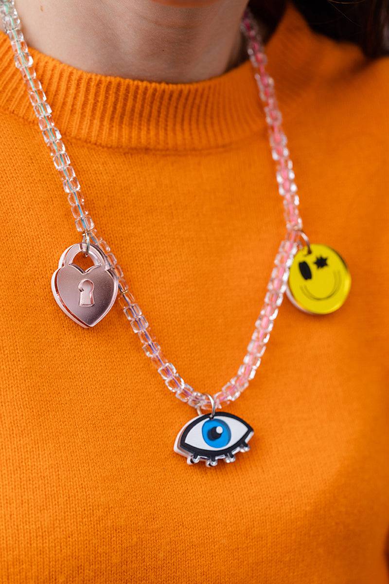 Charm Necklace | Happy Face