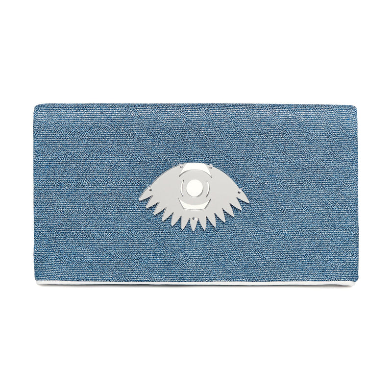 AMARA Clutch | Blue Glitter Evil Eye