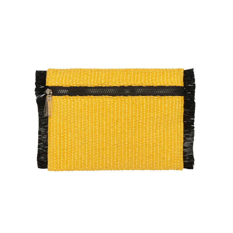 ALIKI Pouch | Mustard Raffia