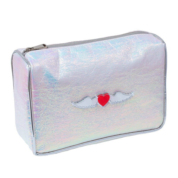 BLAZE Pouch | Iridescent foil heart with wings