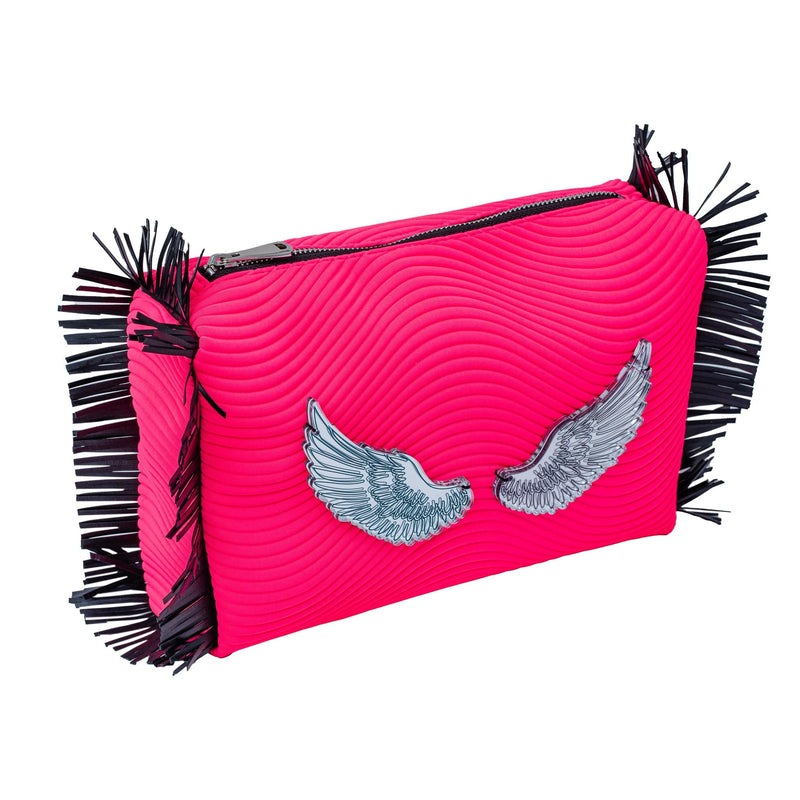 MELISSA Pouch | Pink fluo scubawave wings