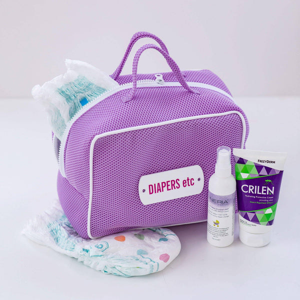 ATLAS Bag | Lilac Bubbles Diapers