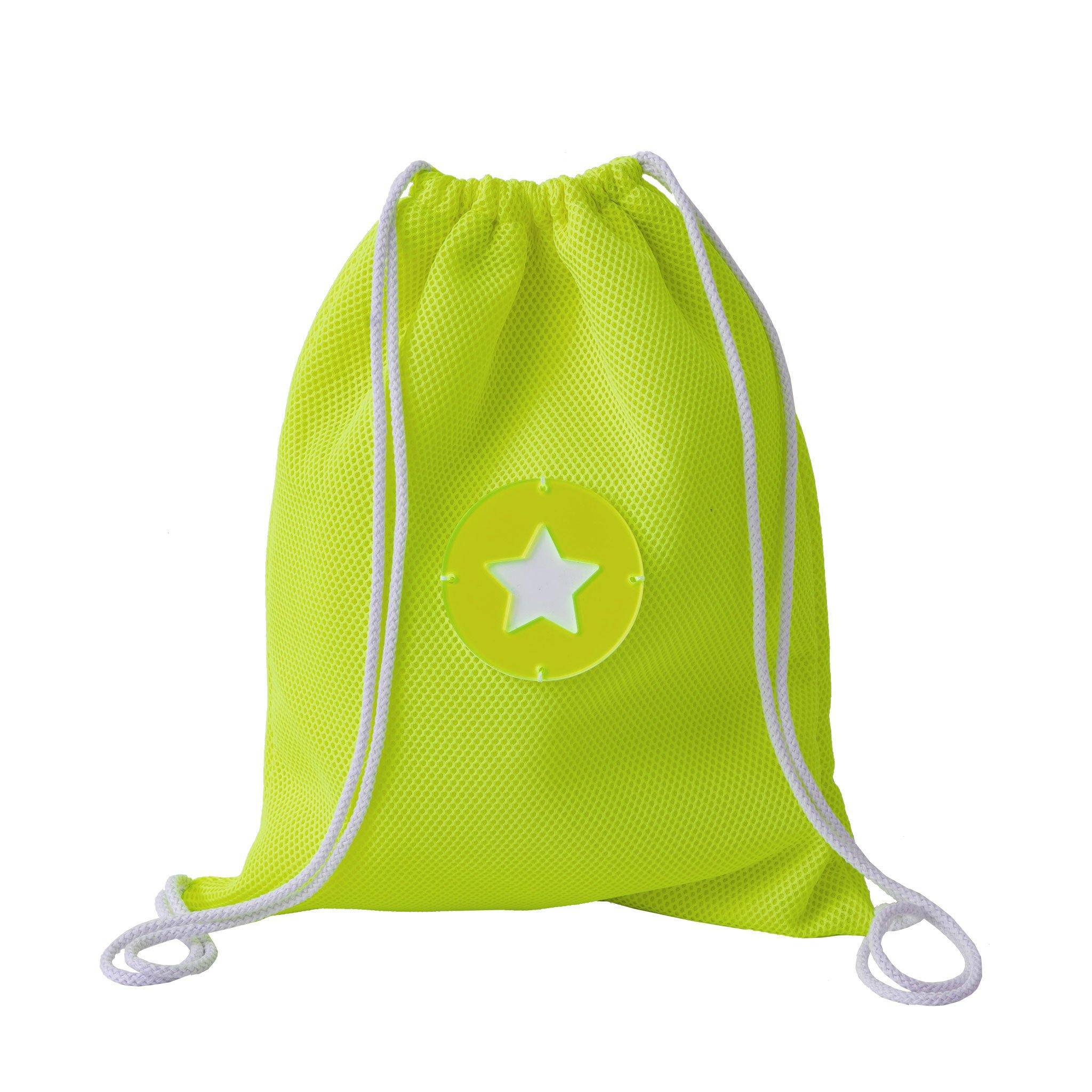TATE Backpack | Yellow Fluo Bubbles Star Tag