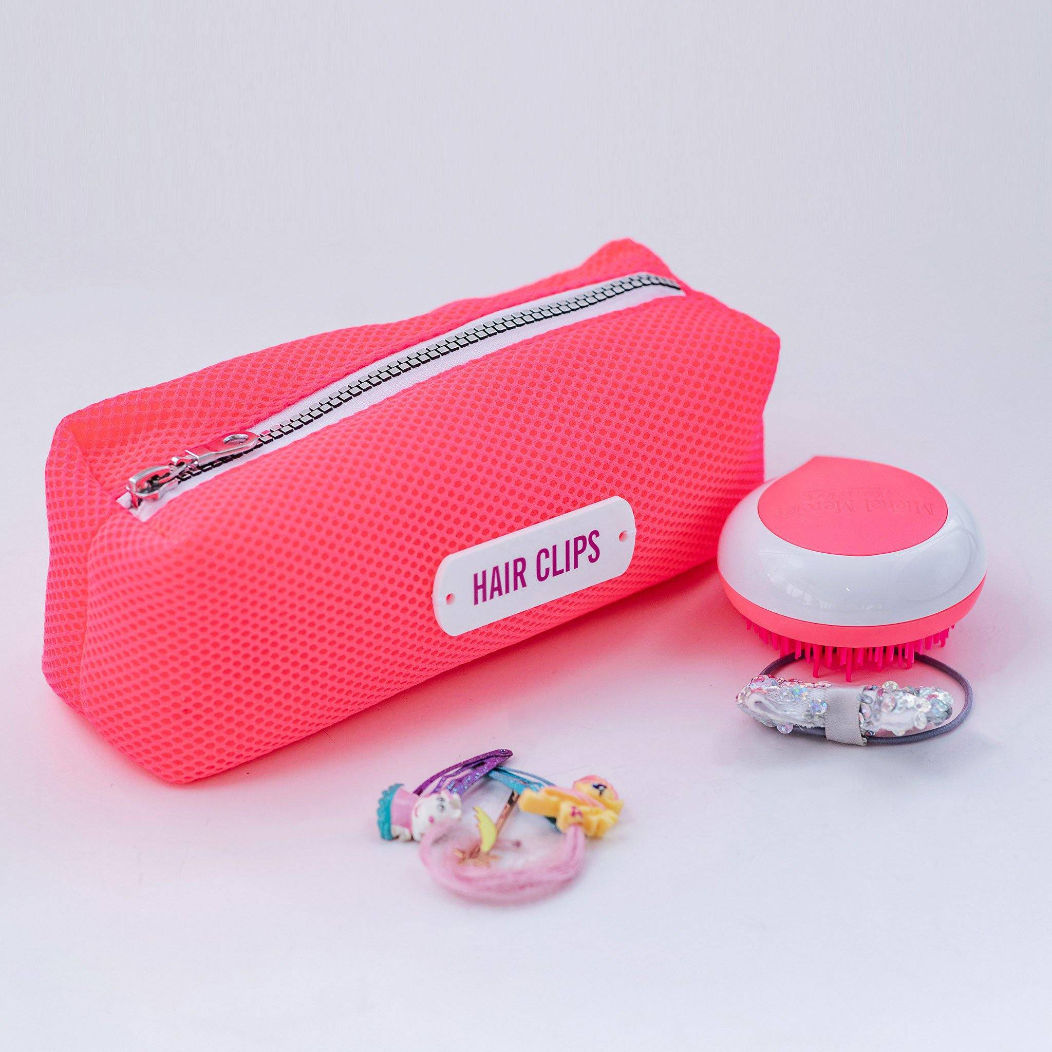 JAZZ Pouch | Pink Bubbles Hair Clips