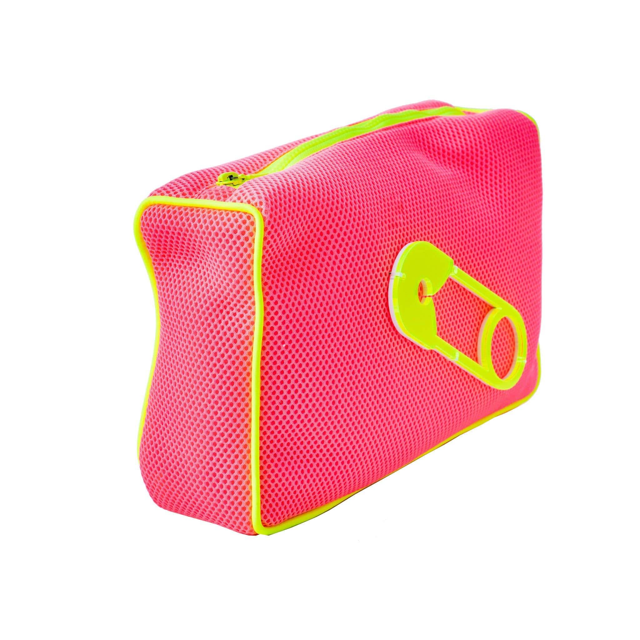 OLIVIA Pouch | Pink Fluo Bubbles Safety Pin