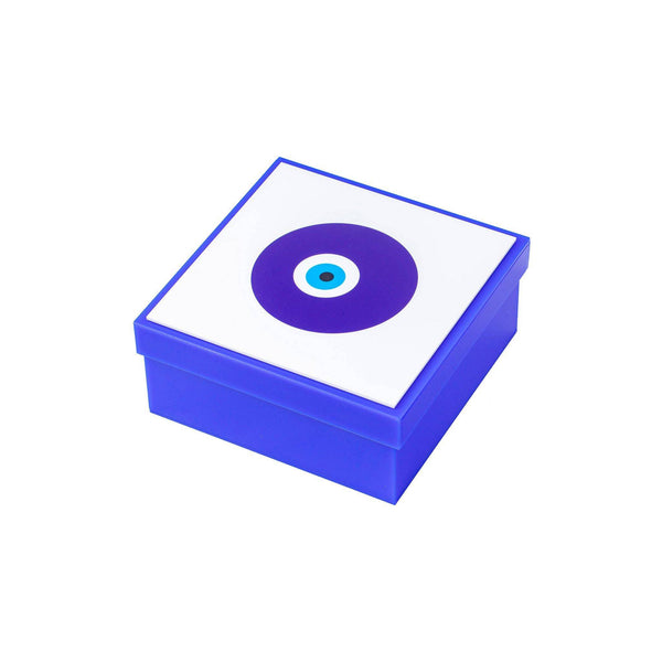 HAMILTON Box | White Blue Evil Eye