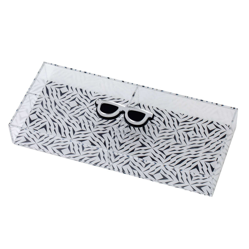 LASH Mini Box | White Black Spikes Glasses