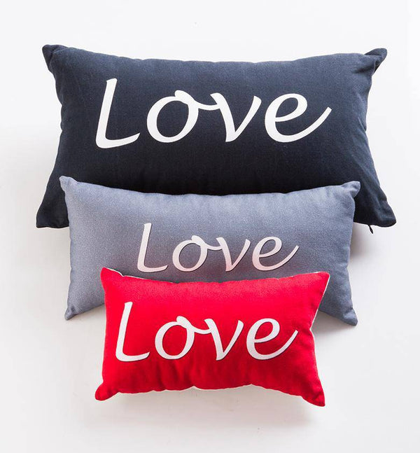FABRIC WISH PILLOW | Love Collection Dark Grey