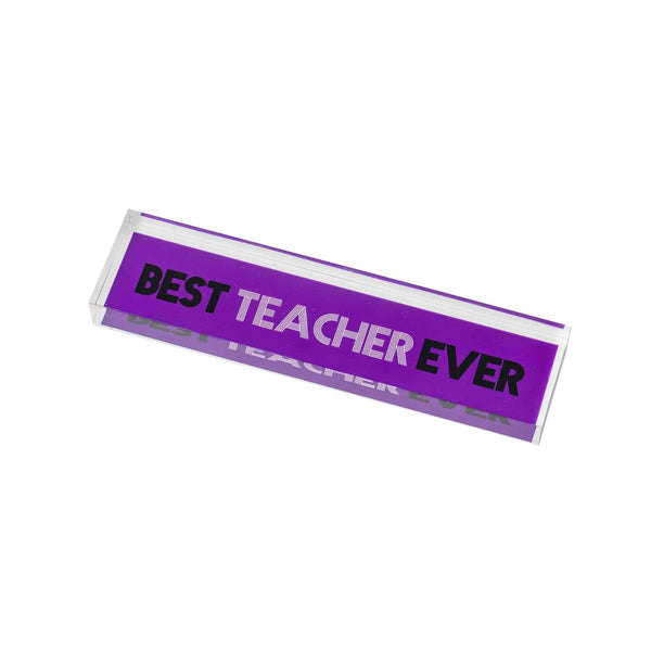 PAPER WEIGHT LONG | Best Teacher Ever Purple
