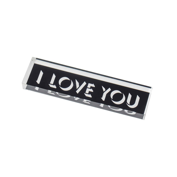 PAPER WEIGHT LONG | I Love You Black