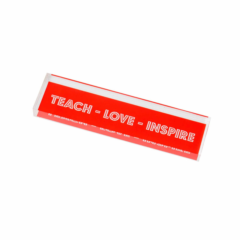 PAPER WEIGHT LONG | Teach Love Inspire Red