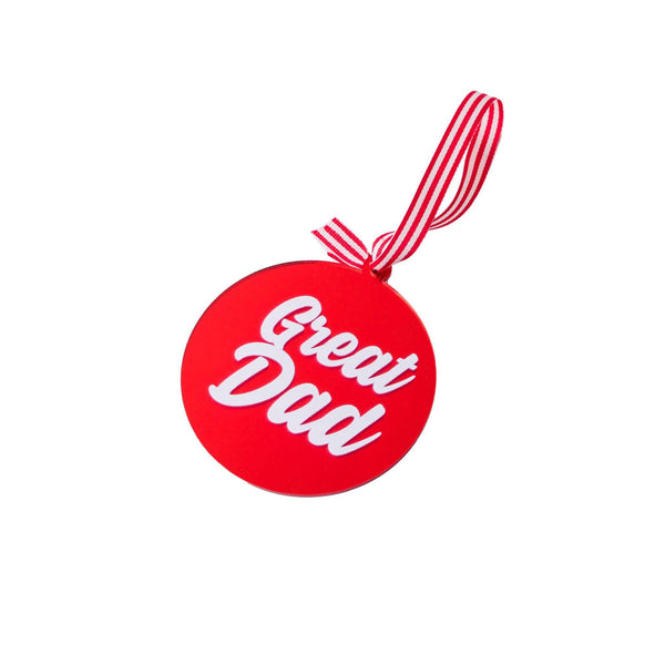 PLEXIGLAS ORNAMENT | Great Dad