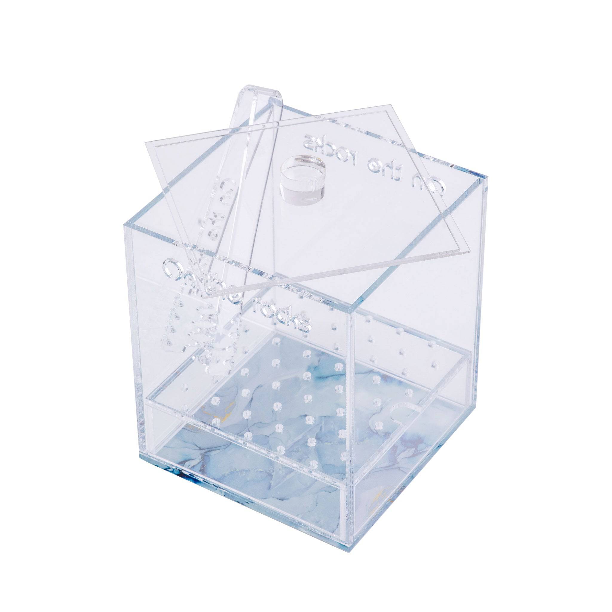 ICE Cooler Box | Clear Marble On the Rocks