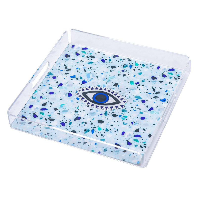 ALBA Serving Tray | Mosaic Evil Eye