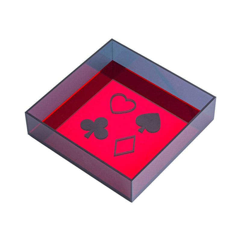 DORETE Tray | Red Black Card Game