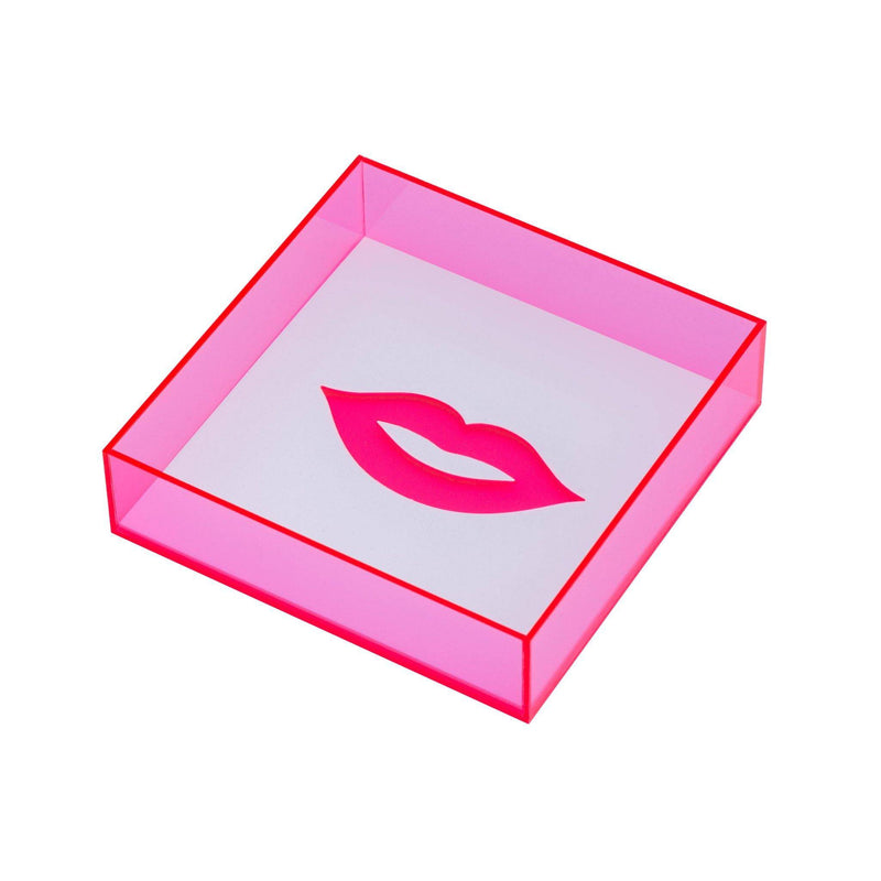 DORETE Tray | White Pink fluo Lips